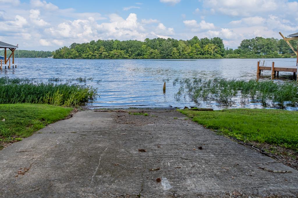 Private boat ramp on property